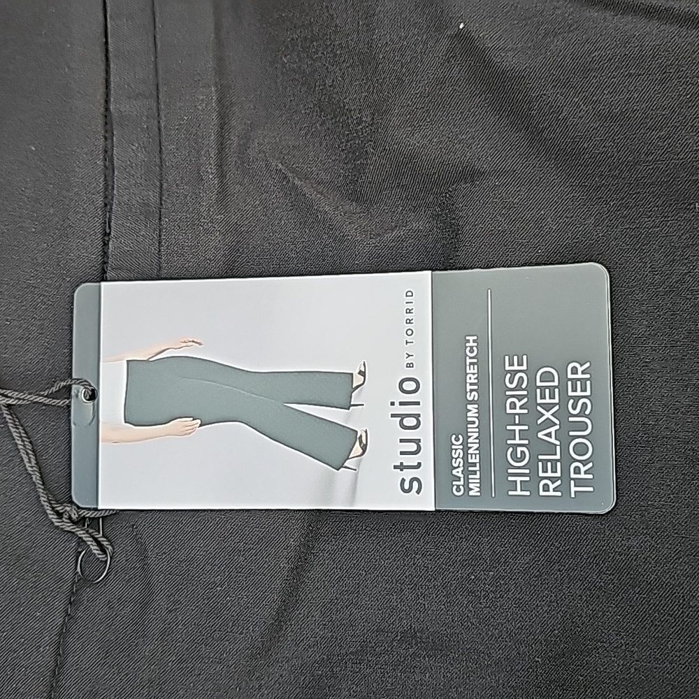 Brand New Black High Rise Trouser 24 Tall